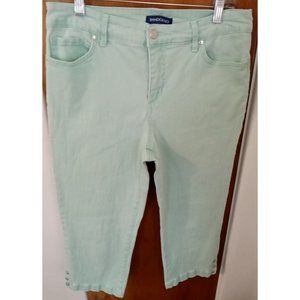 Bandolino Mandie Capri Mint Green Size 6 Stretch Cotton/Spandex